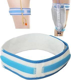 Catheter Holder Urinary Drainage Bag Leg Band, Band Straps for Easy-Tap Leg Bag, Anti Slip Foley Catheter Leg Strap, 23.6” Long x 2" Wide (2 Pack)