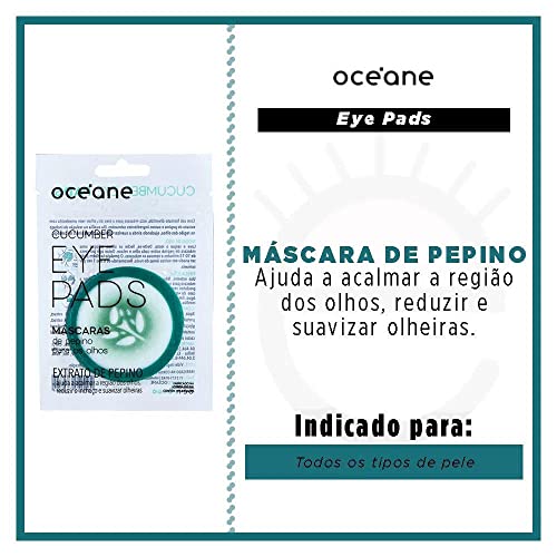 Océane Máscara para Olhos de Pepino - Cucumber Eye Pads 10un