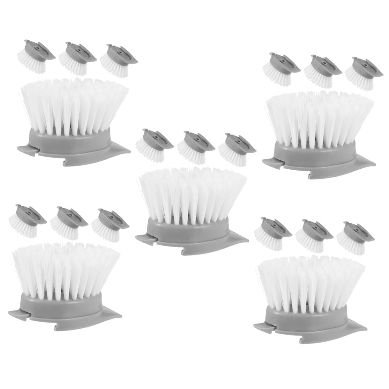 FRCOLOR 20piezas Cabezas De Cepillo De Limpieza para Cocina Recambios De Cepillo para Fregar Utensilios para Platos y Sartenes