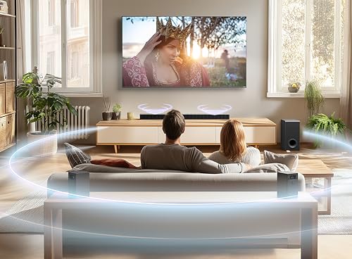 Image of LG S80TR 5.1.3 ch. OLED evo TV Matching Home Theater Soundbar with Rear Surround Speakers and Wireless Subwoofer, Wow Orchestra, Dolby Atmos, WOWCAST Built-in (2024 Model)