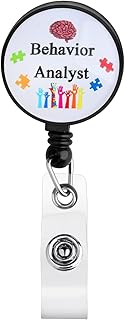Behavior Analyst Retractable Badge Holder Reel Clip Behavior Therapy Gift Data Engineer Gift Behavior Therapist Gift