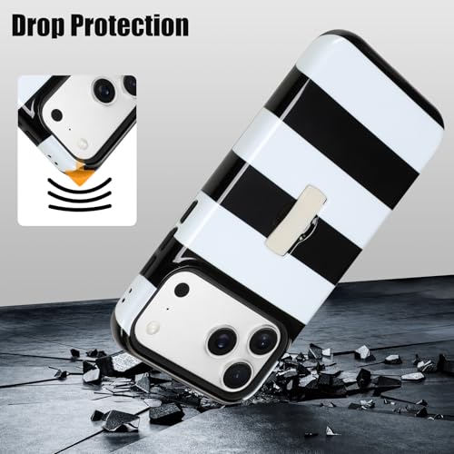 Coque iPhone 17 Pro Max antichoc à rayures, finis les risques de chute - 4