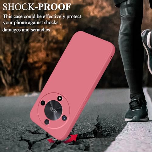 Coque Honor Magic 6 Lite violette en silicone souple antichoc - 4