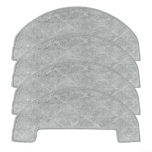 Mop Cloths For MYBOT X9 PRO, Washable Microfiber Replacement Pads For Robot Vacuum Cleaner Floor Cleaning Accessories Spare Parts(4 PACK)