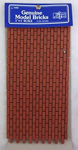 Miniatura 2 de Town Square Miniaturas Casa de Muñecas Miniatura 112 Malla Hoja de Ladrillos Auténticos Horno-Fired Real Modelo
