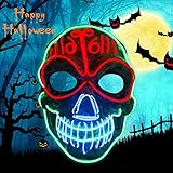 grusel masken basteln 🎃🎃Horrible Halloween-Dekoration: Tragen Sie drei Arten von glitzernden Masken, egal ob Sie an einer Party teilnehmen oder auf der Straße spazieren. Sie können die größte Aufmerksamkeit der Menge auf sich ziehen.