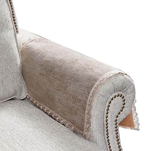 Minjiatex Couch Arm Covers,Non-Slip Lace Sofa Arm Covers Set Of 2 Washable Sofa Armrests Covers For Living Room Recliner Chair Arm Covers Protectors For Leather Sofa Armrest Slipcover #TOP15