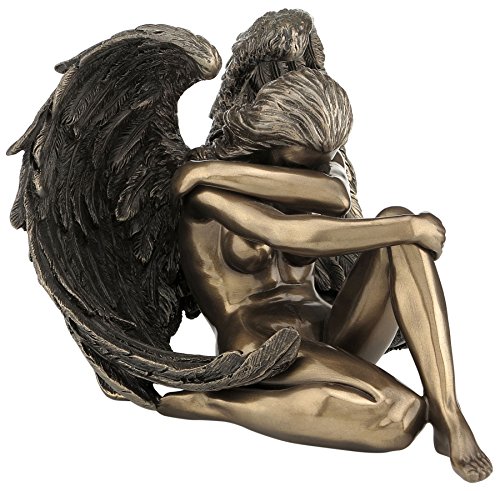 Veronese Design Bronzed Female Angel Statue Artistic Nude Sculpture