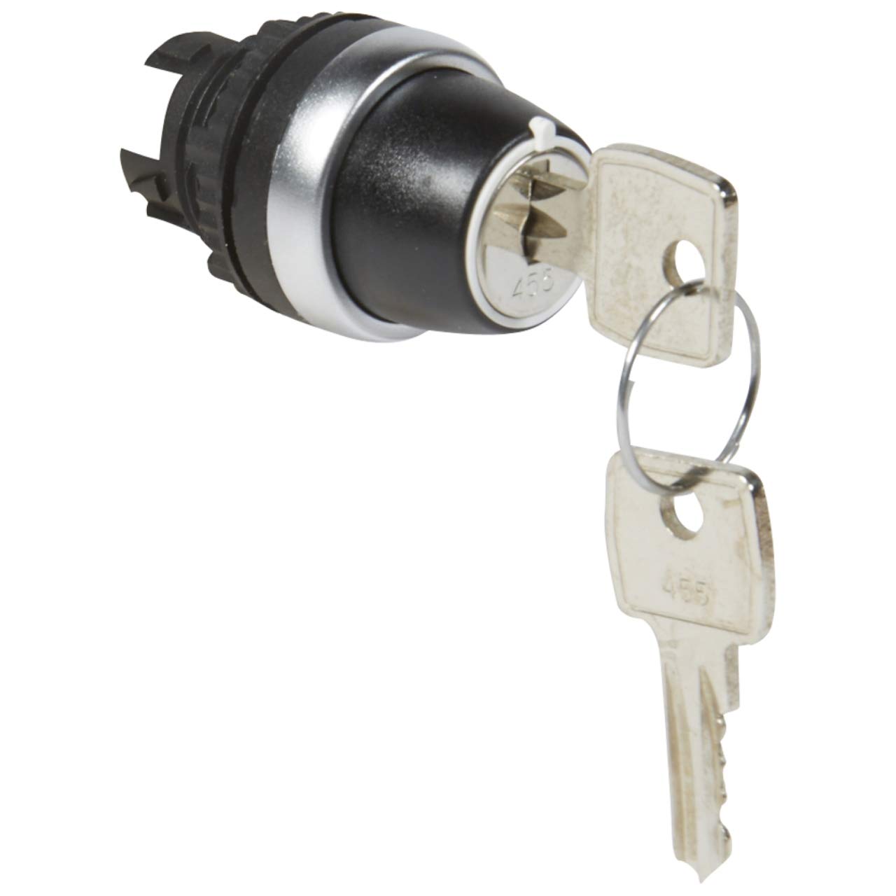 Bouton tournant clé 455 étanche IP69 à 3 positions fixes pour extraction