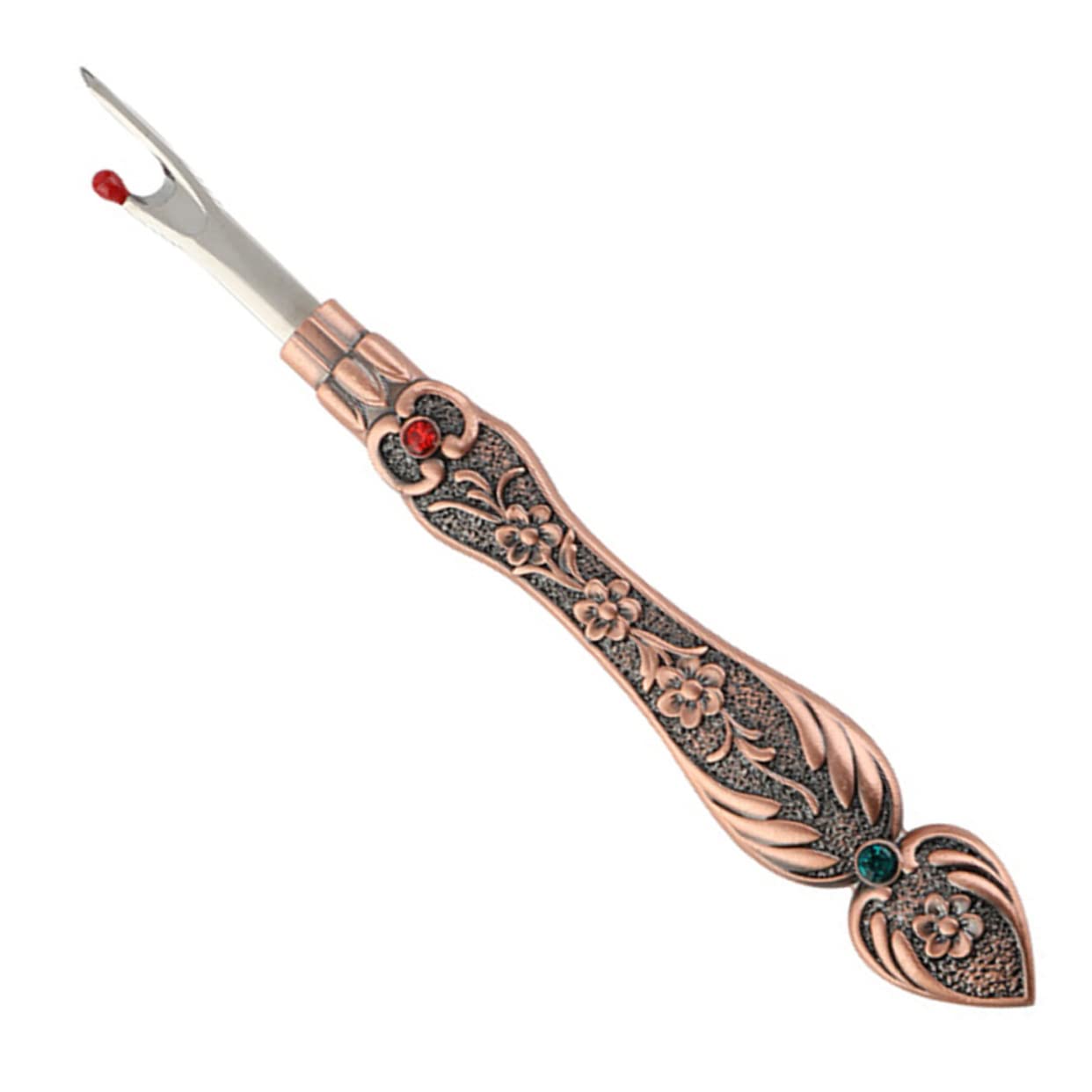 NUOBESTY 5 Piezas Desgarrador de costuras cortador de hilo herramienta de trenza herramienta de tejido desgarradores de hilo delicado quitar los puntos Accesorios Metal