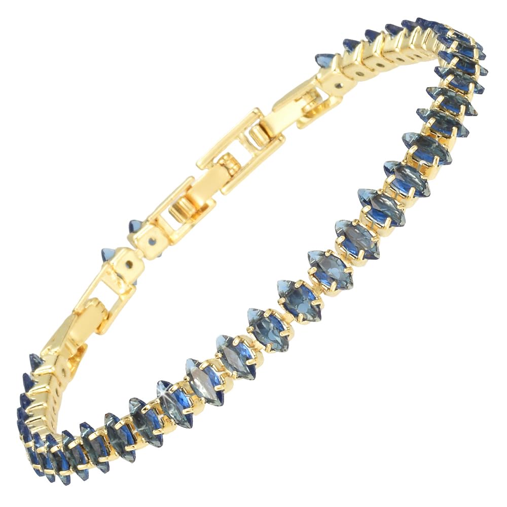 RIZILIA Not-Your-Basic Minimalist to Statement CZ Tennis Bracelet for Women