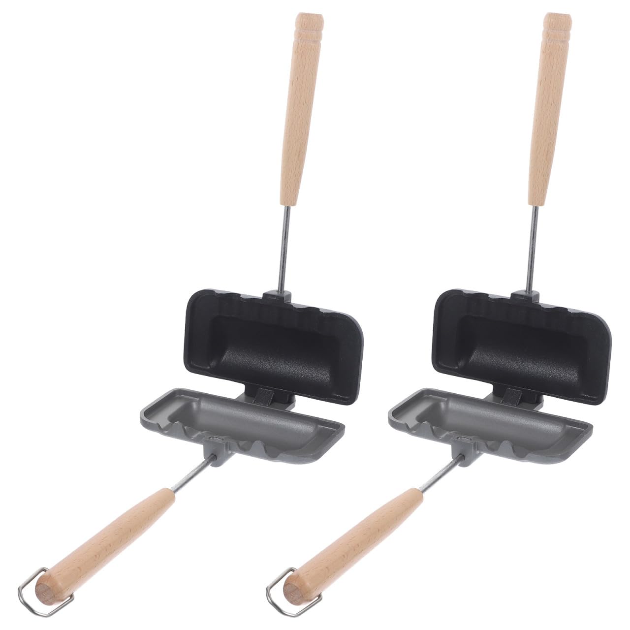 Sartén para sándwiches desmontable de aluminio con antiadherente para desayuno en el hogar
