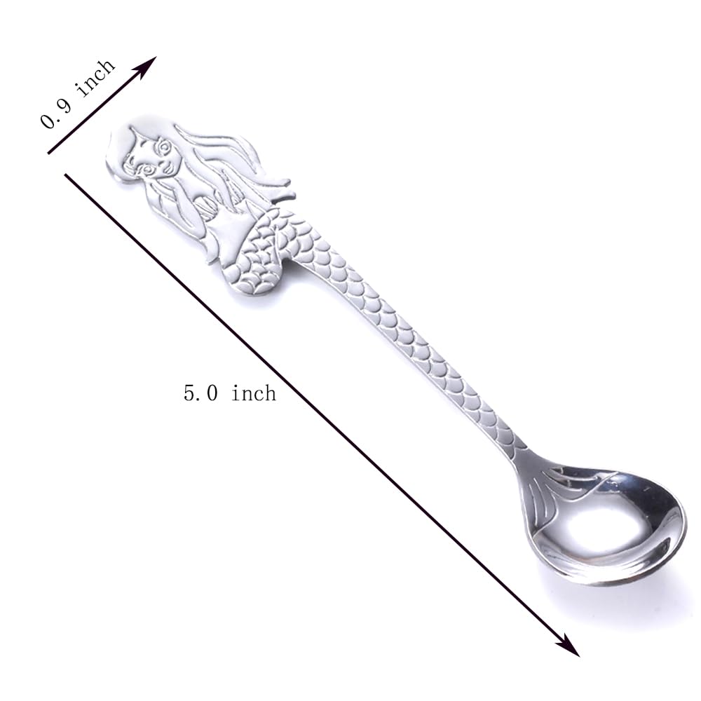 Lot De 4 Mini Cuillères À Expresso En Acier Inoxydable De 12