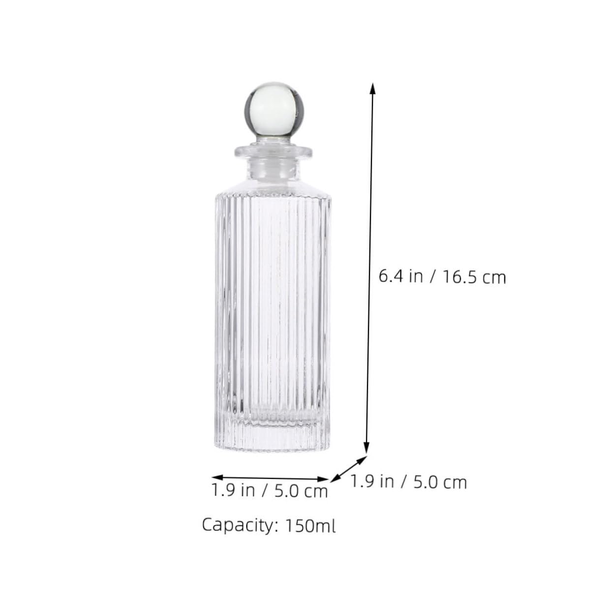 iplusmile Aromatherapie Diffuser Flasche Teiliges Duftöl Flakon mit Glasstöpsel Nachfüllbar Raumduft Dekorativ und Gleichmäßige Duftverteilung