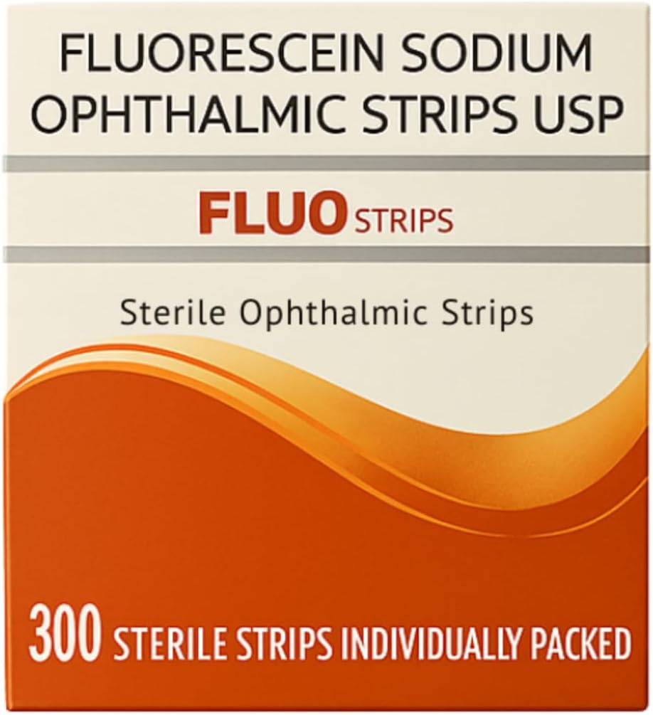 Diagnostic Ophthalmic Fluo Touch Strips - 300 Strips