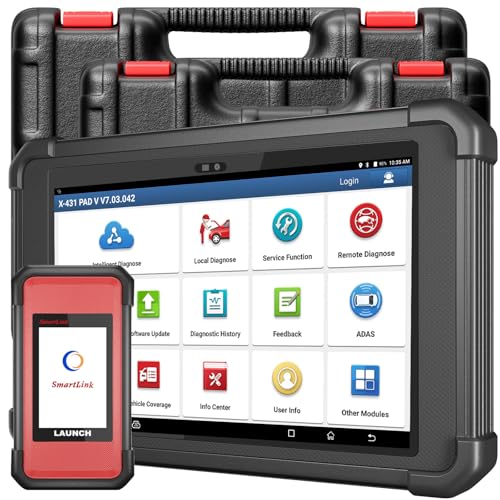 LAUNCH X431 PAD V Elite, 2025 New J2534 Protocol Tool, ECU Coding, Online Coding, Topology Map, Full Diagnostic Tool with CANFD/DOIP, Bi-Directional Control, 60+ Services,HD Truck, 2 Years Free Update