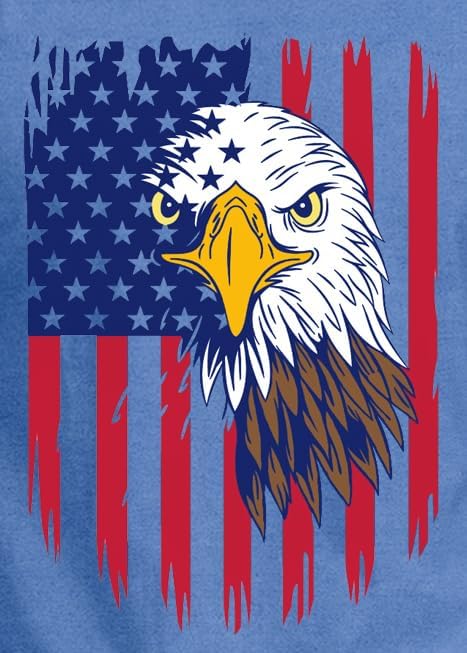 LBP American Flag Eagle Shirt Men's 1776 July Patriotic T Shirt 4th of July Tees USA Flag Shirt - Image 5