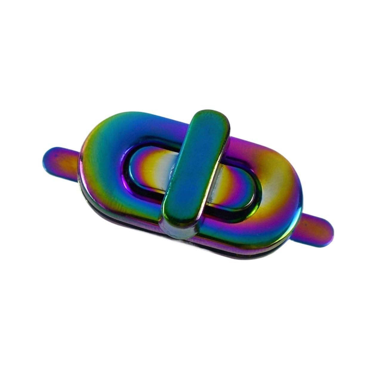 PVUVTNAHW 3-10Pcs 34x16mm Bag Twist Turn Lock Clasp Egg-shaped Mortise Clasps Handbag Closure Locks Buckle(Multi-colored,10Pcs)