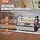 VEVOR Kühlvitrine Kühlschrankvitrine Gebäckvitrine Bäckereivitrine 146 L, 2-stufiger kommerzieller Kühlvitrinenschrank mit LED-Beleuchtung & TURBO-Kühlung & frostfreie Luftkühlung für Café