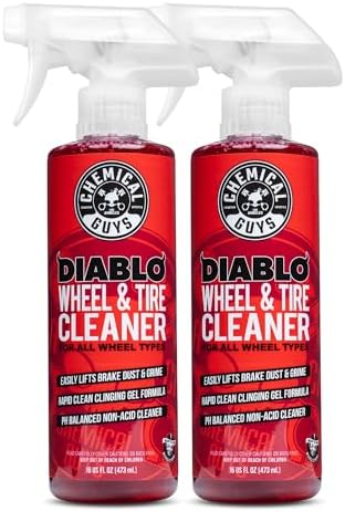 Chemical Guys Diablo Wheel Cleaner Spray - 2 Pack 16 oz Bottles, ...