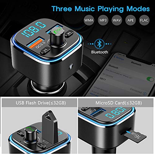Nulaxy Trasmettitore FM Bluetooth V5.0