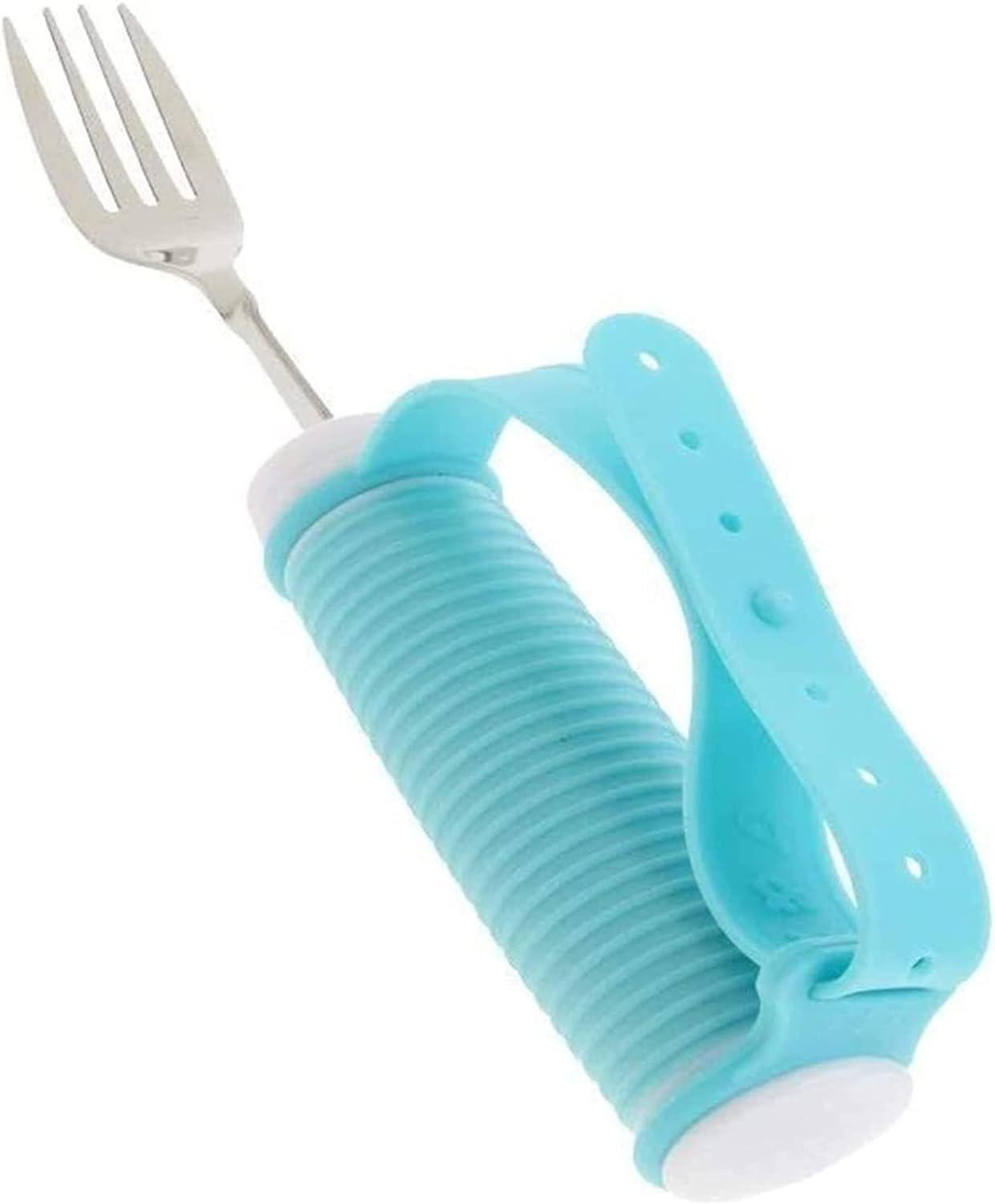 Juego de tenedor y cuchara adaptativo, cubiertos flexibles de fácil agarre para personas mayores y personas con enfermedades y artritis, rehabilitación ideal