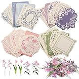 Prudiut 160 Pcs Vintage Scrapbook Supplies Kit, Including 120 Sheets Scrapbook Paper...