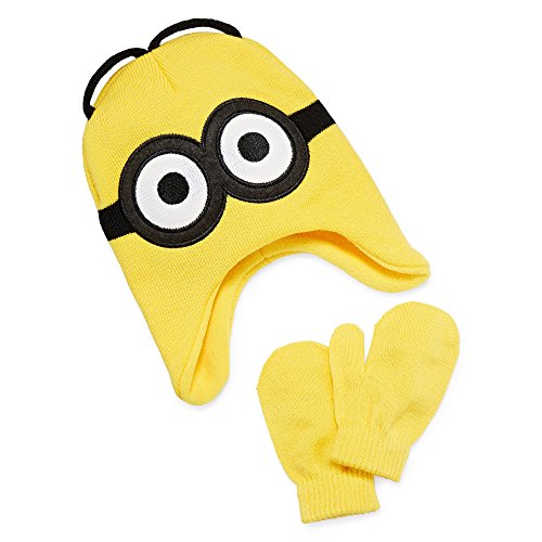 Despicable Me Minions Toddler I See Too Beanie and Mitten Yellow Beanie