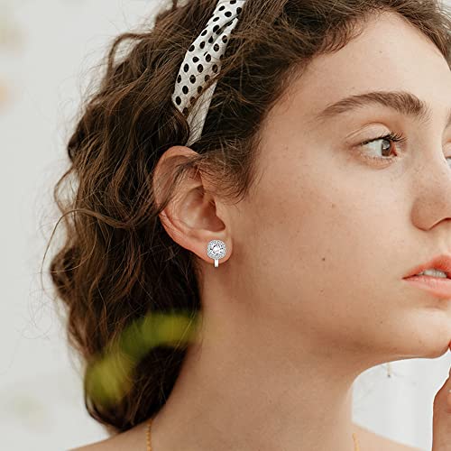 Dolotta 6 Pairs Clip On Earring For Women Knot-Shaped Hollow Ball Non Pierced Ear Clips Earring Round Square Cubic Zirconia Clip Earrings Jewelry Sets #TOP4