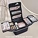 Stagiant Extra Large Makeup Case, Makeup Box Organizer,Travel Nail Bag Carrying Train Case Pro Storage Make up Case with Dividers, 4 Tier Tattoo Bag for Nail Tech/MUA,with Strap and Luggage Sleeve