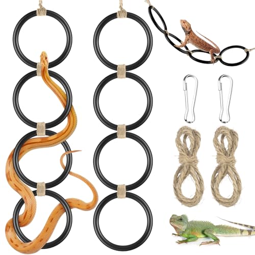DBNESS Snake Climbing Rings & Chain Toys for Reptiles