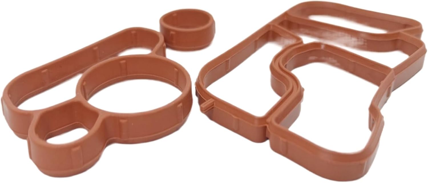 Engine Oil Cooler Gasket Kit Replacement for Audi A4 Q5 Oil Filter Housing Gasket 06J117070C 06J115441A