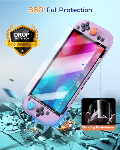 Image of WAXITY Dockable Protective Case for Nintendo Switch 2-Light Purple