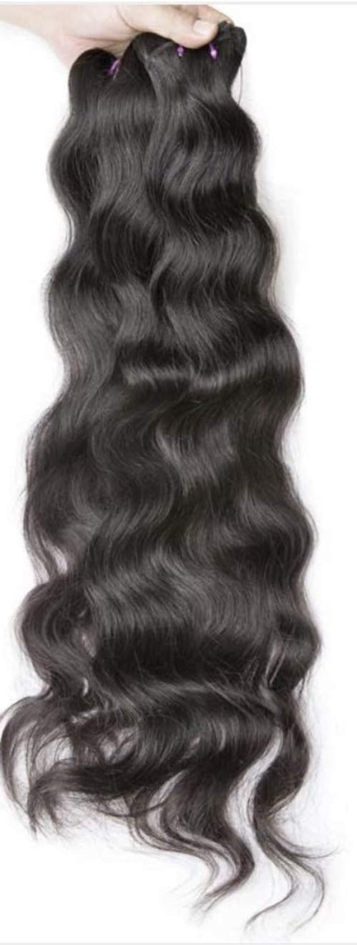 Clytie Raw Indian Temple Natural Wavy Unprocessed Cuticle Aligned Virgin Human Hair Double Wefted 3 Bundles (3pcs of 14")