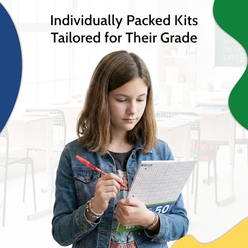 EPI Essentials Bulk Back to School Supplies for Kids – 6th to 8th Grade – 48 Items in Kit – Middle School Supply Packs – Wide-Ruled Bundle with Composition Notebooks – Suitable for Homeschooling by EPI - Used condition - Image 2