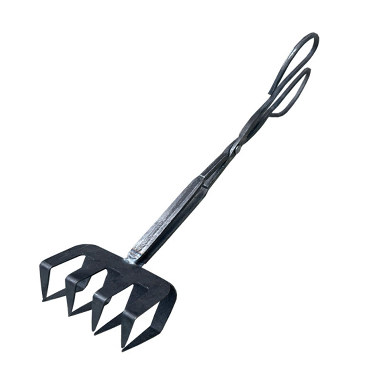 Charcoal Clamp Tool for Fireplaces and Campfire Essential Pit Tongs Firewood Grabber for Barbecues and Picnics Portable Charcoal Tongs