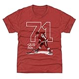 Dylan Larkin Youth Shirt (Kids Shirt, 8Y Medium, Tri Red) - Dylan Larkin Outline W WHT