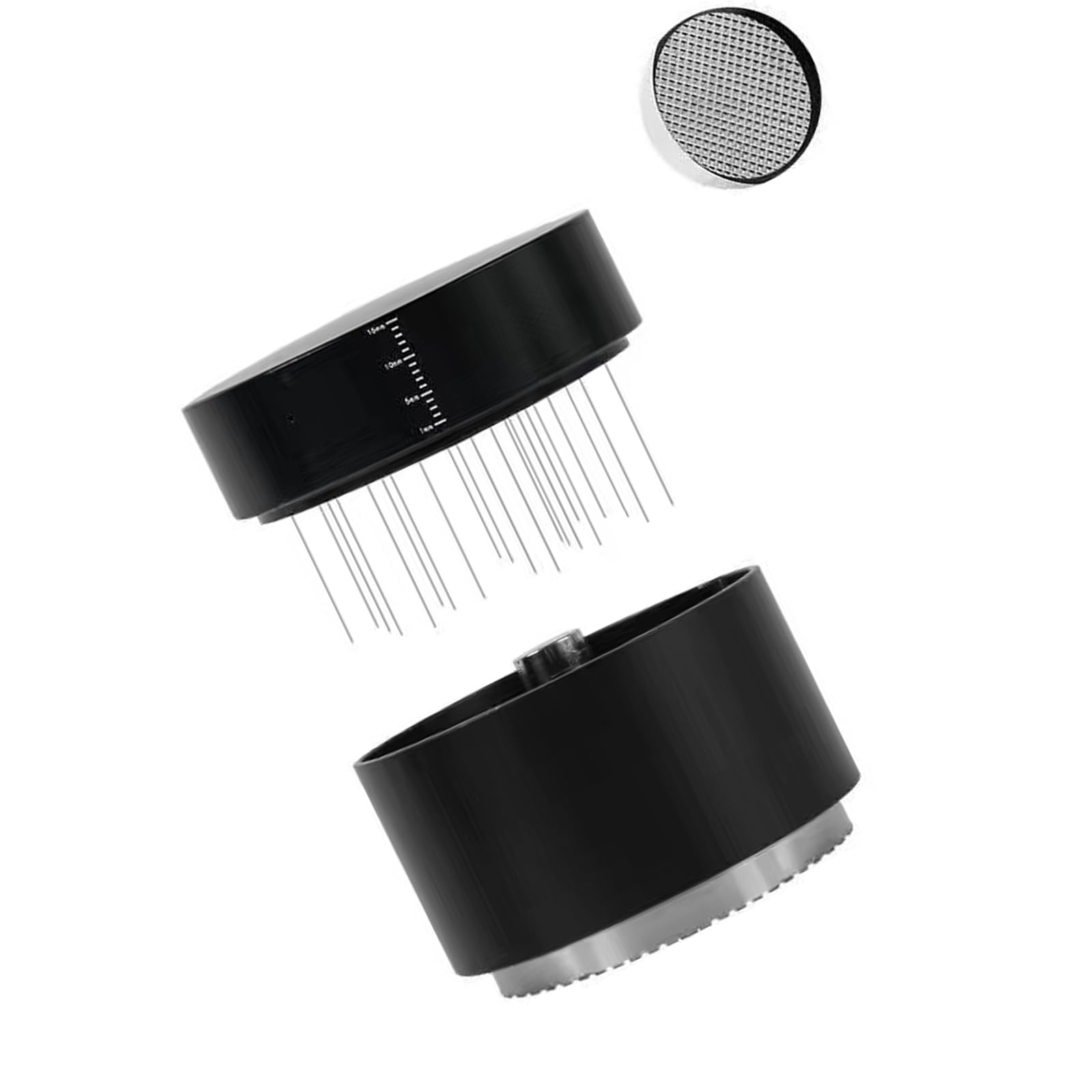 Piceioep Multifunction Coffee Grounds Compressor with Stable Nonrust Steel Construction Coffee Distribution Tool Ergonomic Press