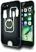 6 inch MFI-certified Lightning Cable Included in 2GoEverCase Multi-Storage iPhone 7/8 Credit Card Case, 3.5mm Headphone Adapter Cable and Lightning Cable Storage, Ring Holder and Kickstand - Black
