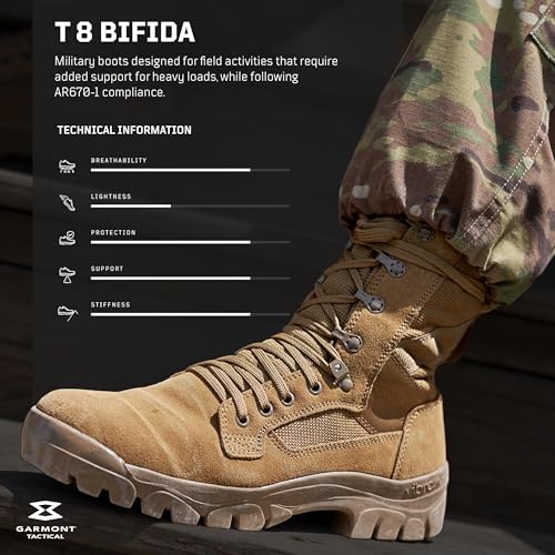 GARMONT T 8 BIFIDA Trekking shoes brown normal sole outdoor sport boots - Image 2