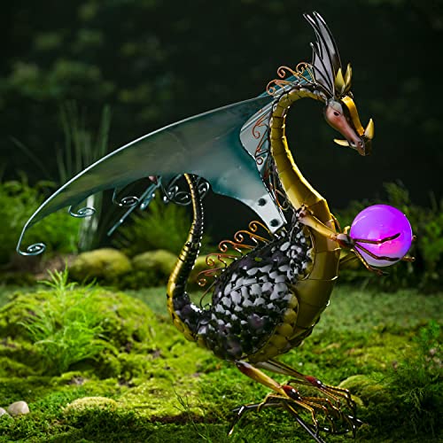 Figura Decorativa Dragón para Jardín 13.75x19x25.4 in miniatura 4