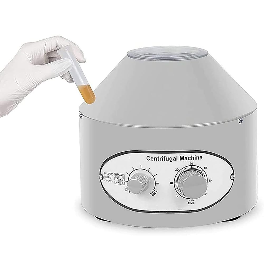 Máquina centrífuga de sobremesa, Mini centrífuga, centrífuga eléctrica de Laboratorio, con Temporizador y Control de Velocidad, Rango de Tiempo de 0-60 Minutos, 4000 R/min, para investigación