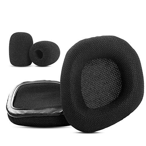 YunYiYi Coussinets d'oreille de rechange compatibles avec les casques de jeu Corsair Void & Corsair Void Pro filaires et sans fil 7.1 en mousse à mémoire de forme
