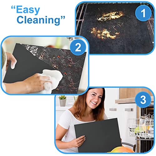 Grill Mat Set Of 8-100% Non-Stick Bbq Grill Mats,Best Bbq Grill Mat-Ptfe Teflon Baking Sheets-Reusable And Dishwasher Safe - Easy Clean & Easy Use On Gas,Charcoal,Electric Grill (8Pcs 40X33) #TOP5