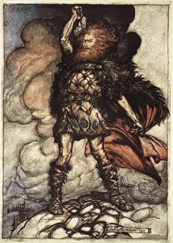 Toile murale abstraite Arthur Rackham pour grand mur vide