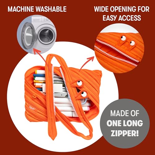 Image of ZIPIT Monster Jumbo Pencil Case, Orange
