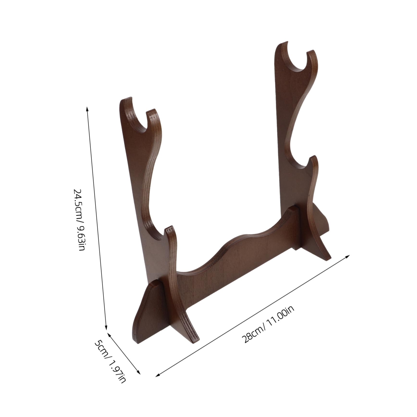 Abaodam Wooden Flute Display Holder Multitier Rack Organize Instruments Stylish Home Decor