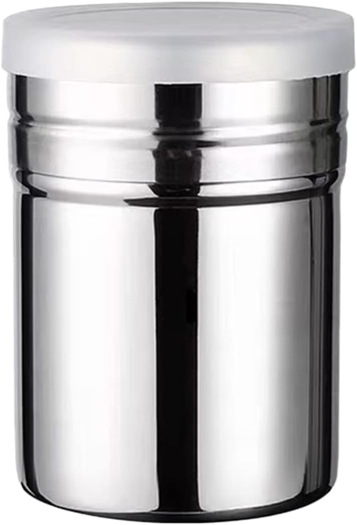 Flour Sugar Salt Shaker,1Pcs Stainless Steel Small Salt & Pepper