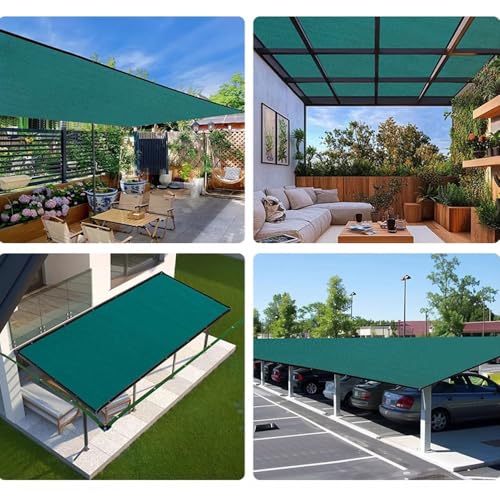 Malla de sombra para exteriores de 6x15 m, tela transpirable para pérgolas con protección UV 8