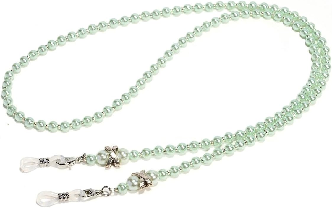 Decorative Eyewear Lanyard Hand-threaded Eyeglass Rope Vintage Pearls Chains
